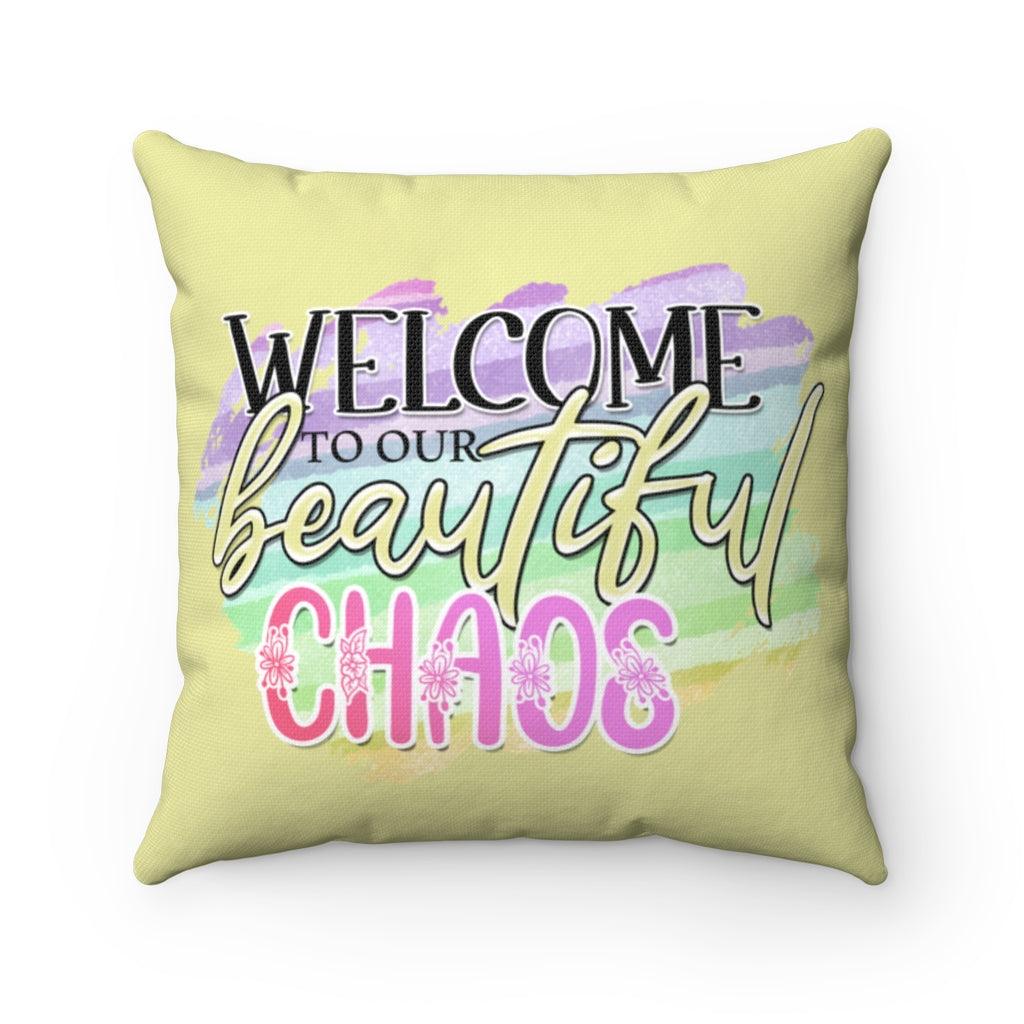 Chaos Spun Polyester Square Pillow - Youneekbooteek