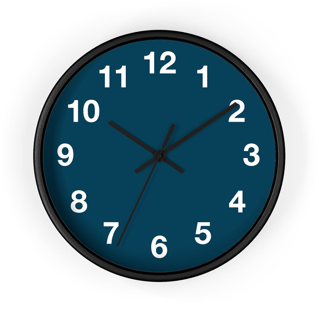 Blue Wall clock