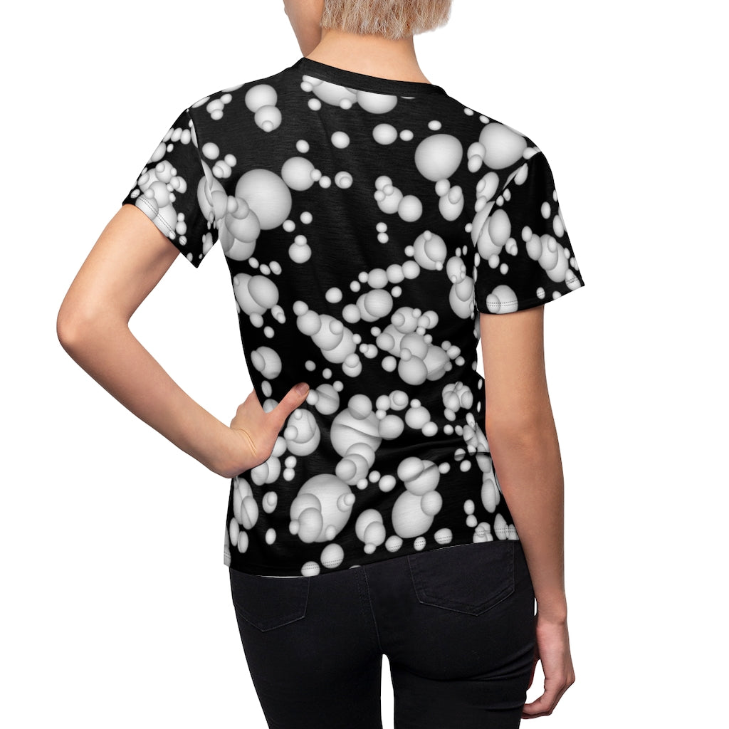 Women's AOP Cut & Sew Tee bubbled