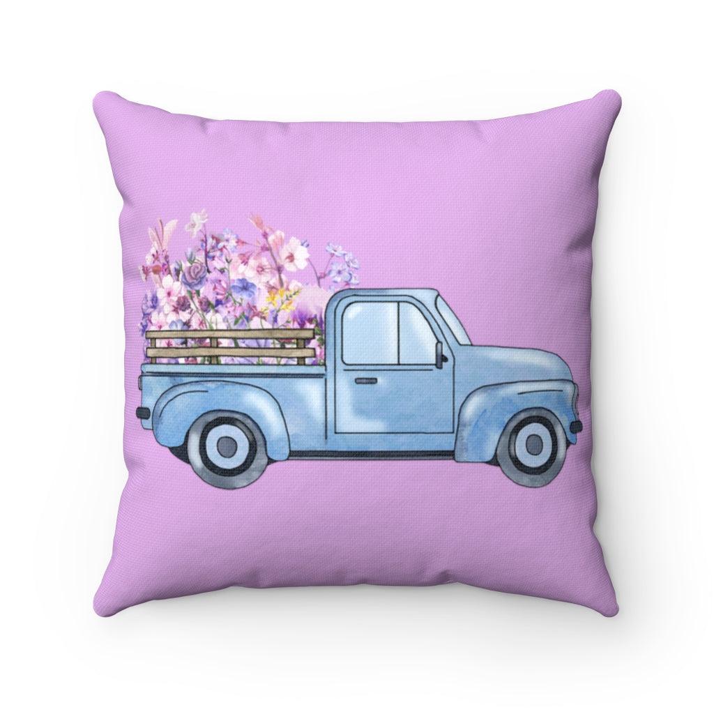 Truck Spun Polyester Square Pillow - Youneekbooteek