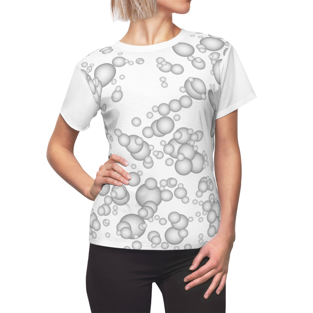 Women's AOP Cut & Sew Tee bubbled