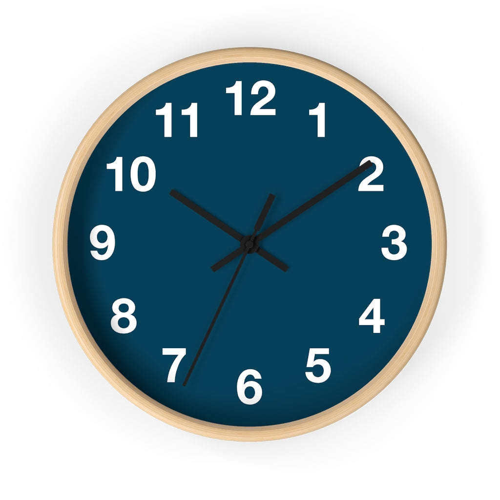 Blue Wall clock