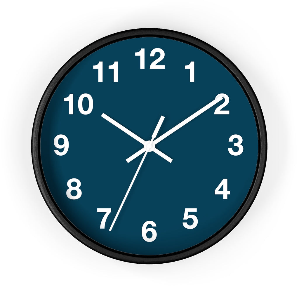 Blue Wall clock