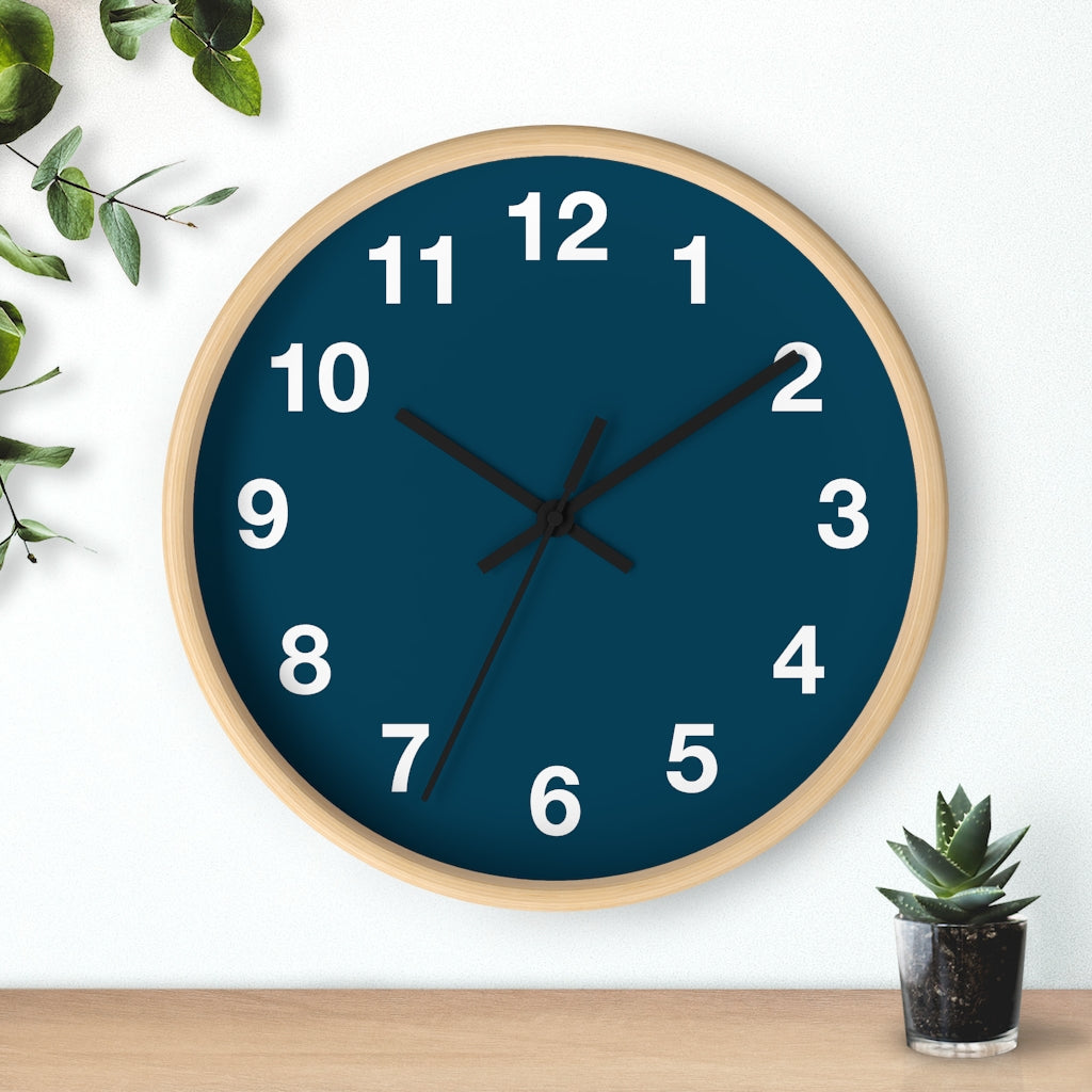 Blue Wall clock