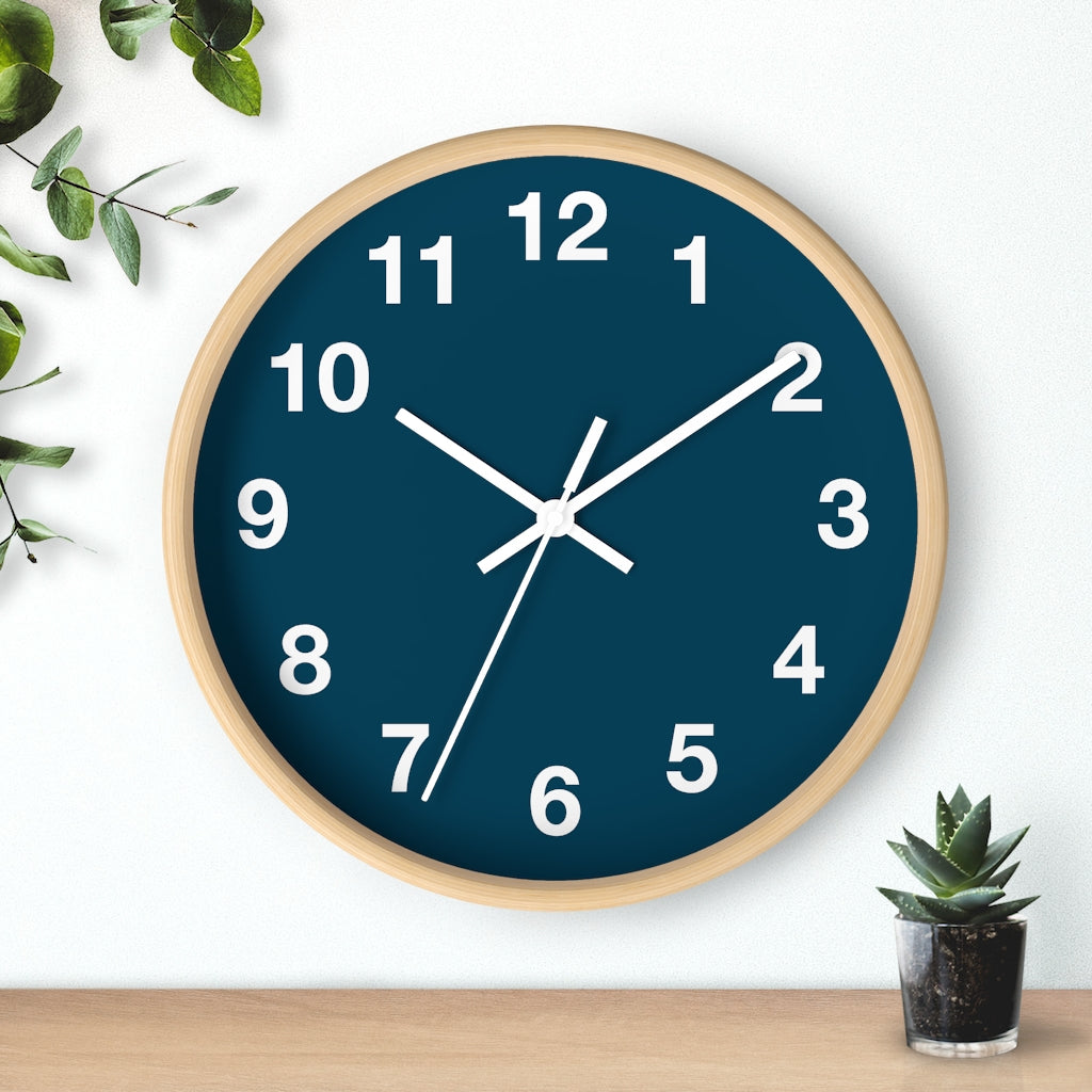 Blue Wall clock