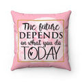 Future Spun Polyester Square Pillow - Youneekbooteek