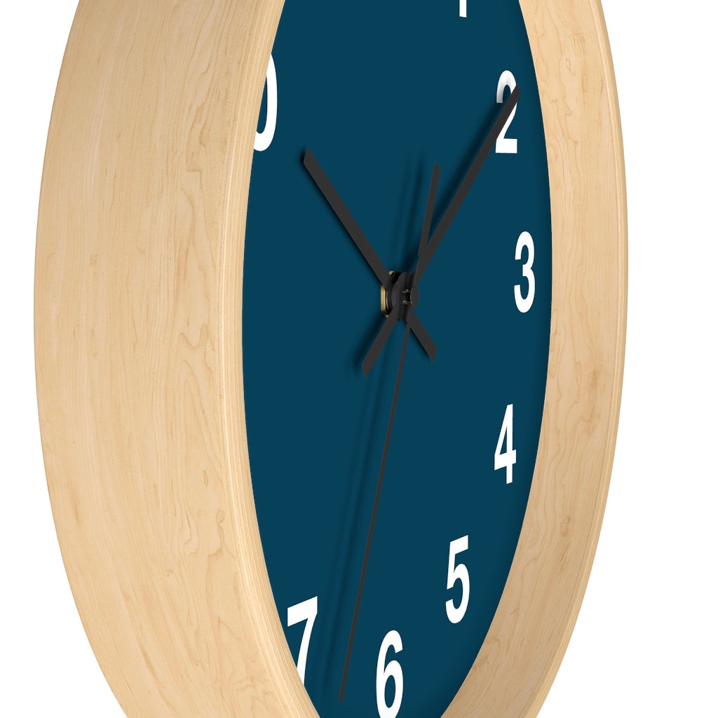 Blue Wall clock