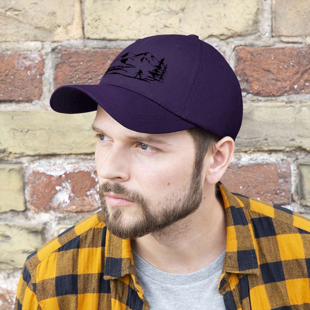 White Unisex Twill Hat