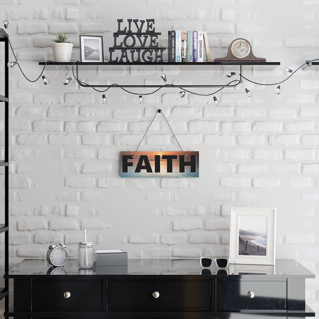 FAITH Ceramic Wall Sign
