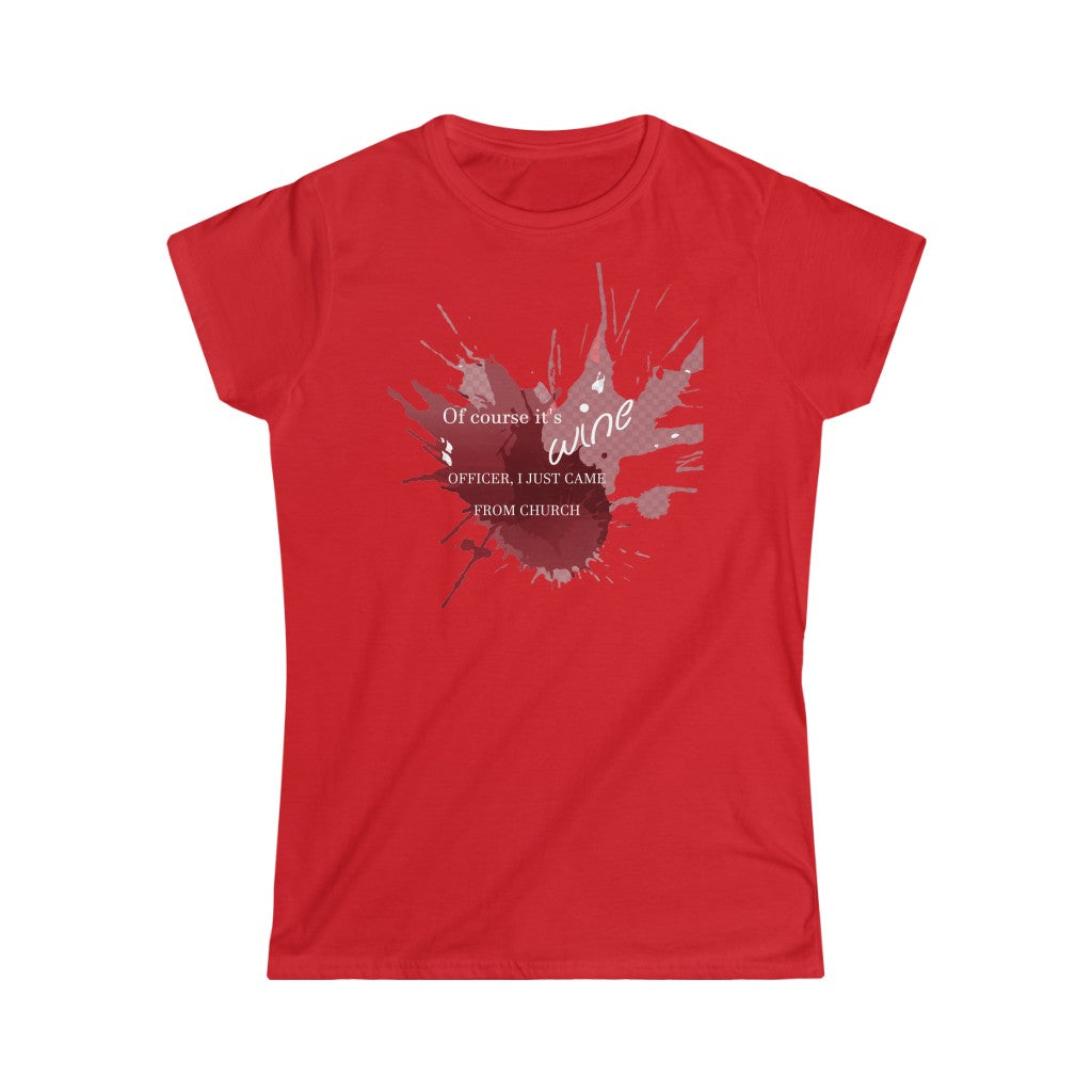 Wine Women's Softstyle Tee