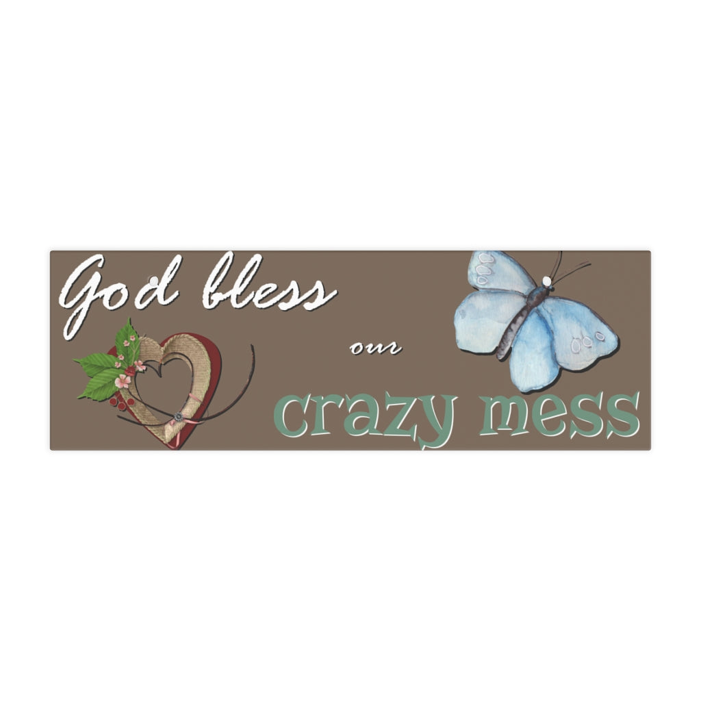 Crazy mess Ceramic Wall Sign