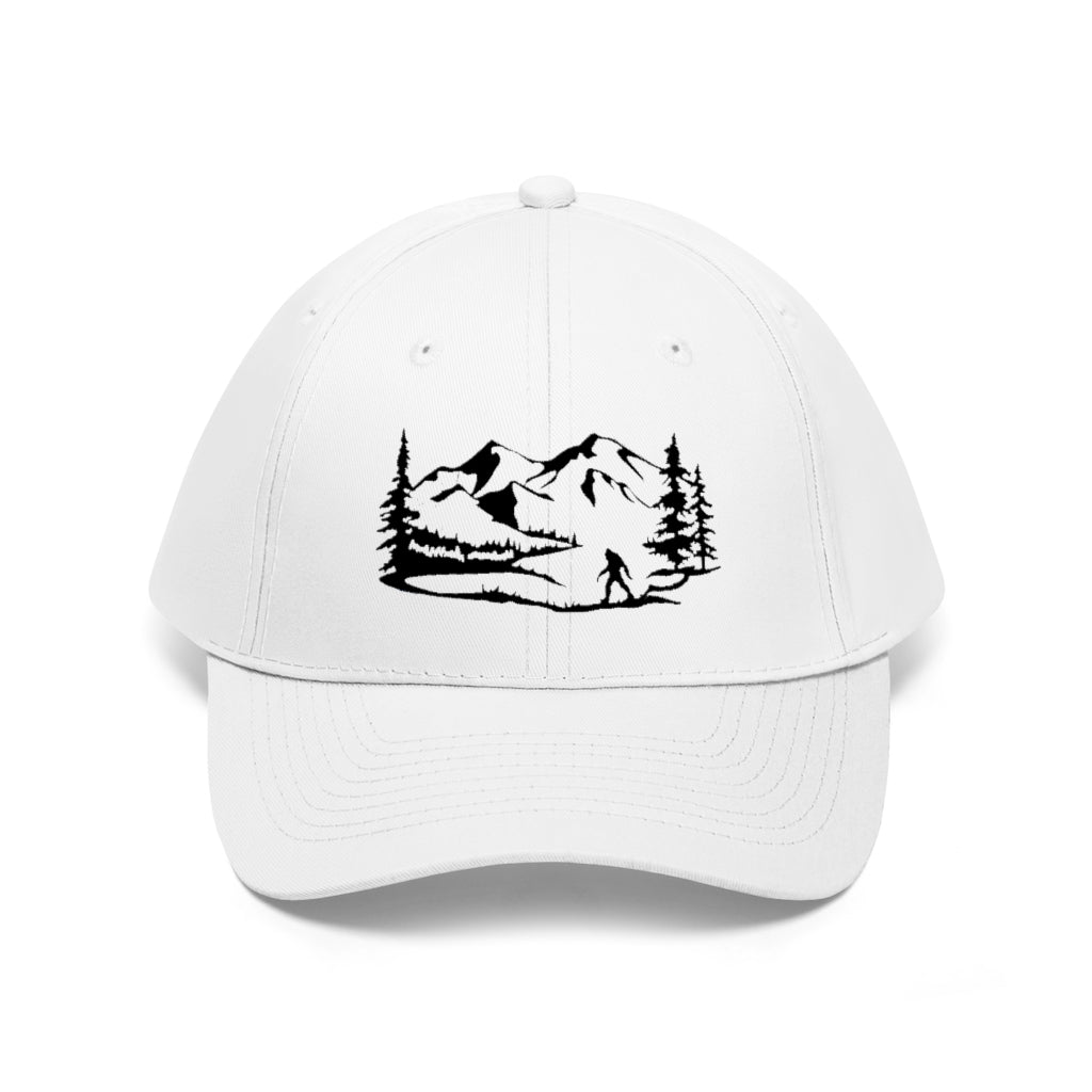 White Unisex Twill Hat