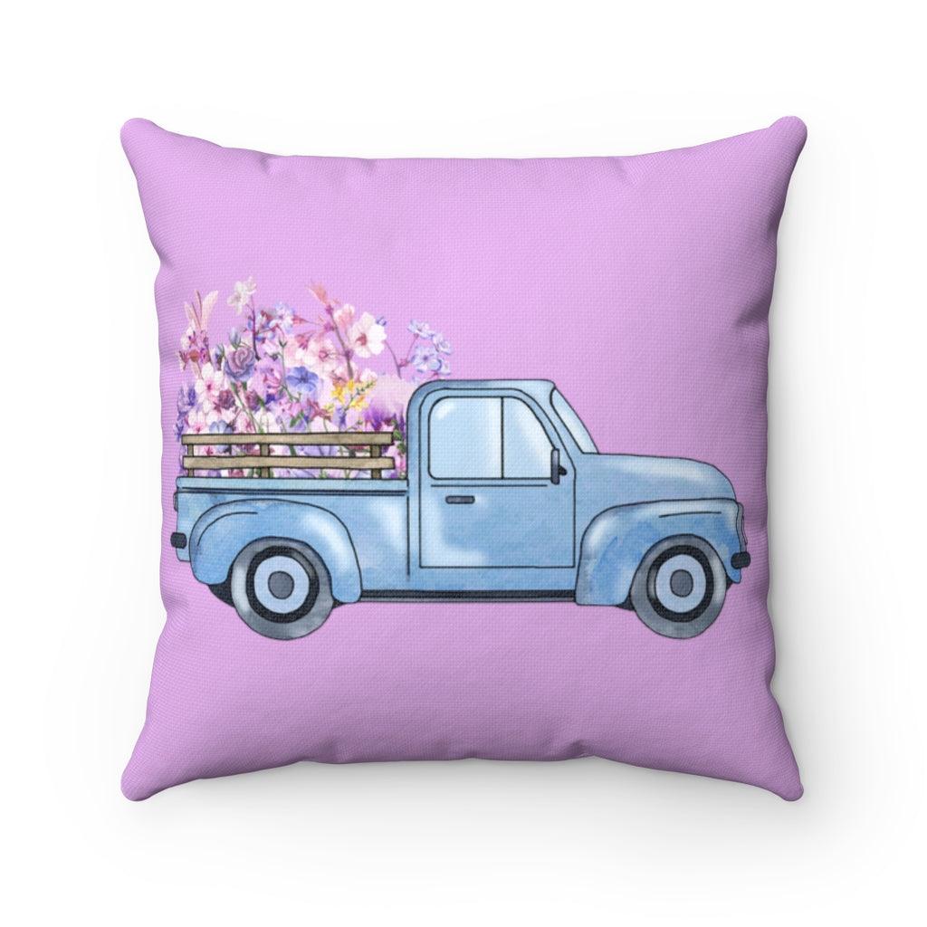 Truck Spun Polyester Square Pillow - Youneekbooteek