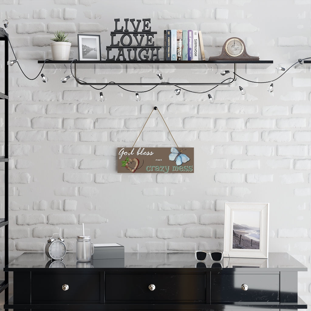 Crazy mess Ceramic Wall Sign