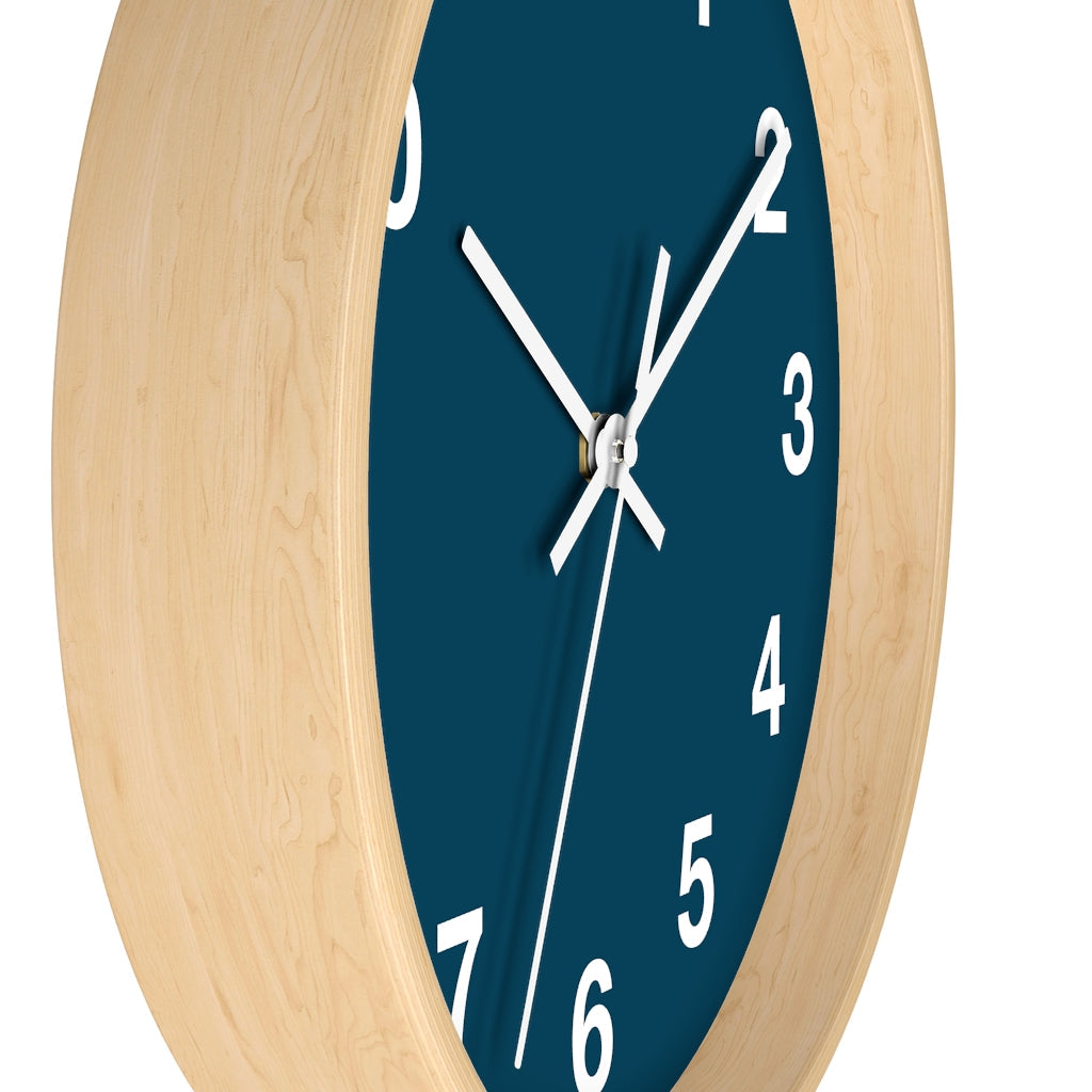 Blue Wall clock