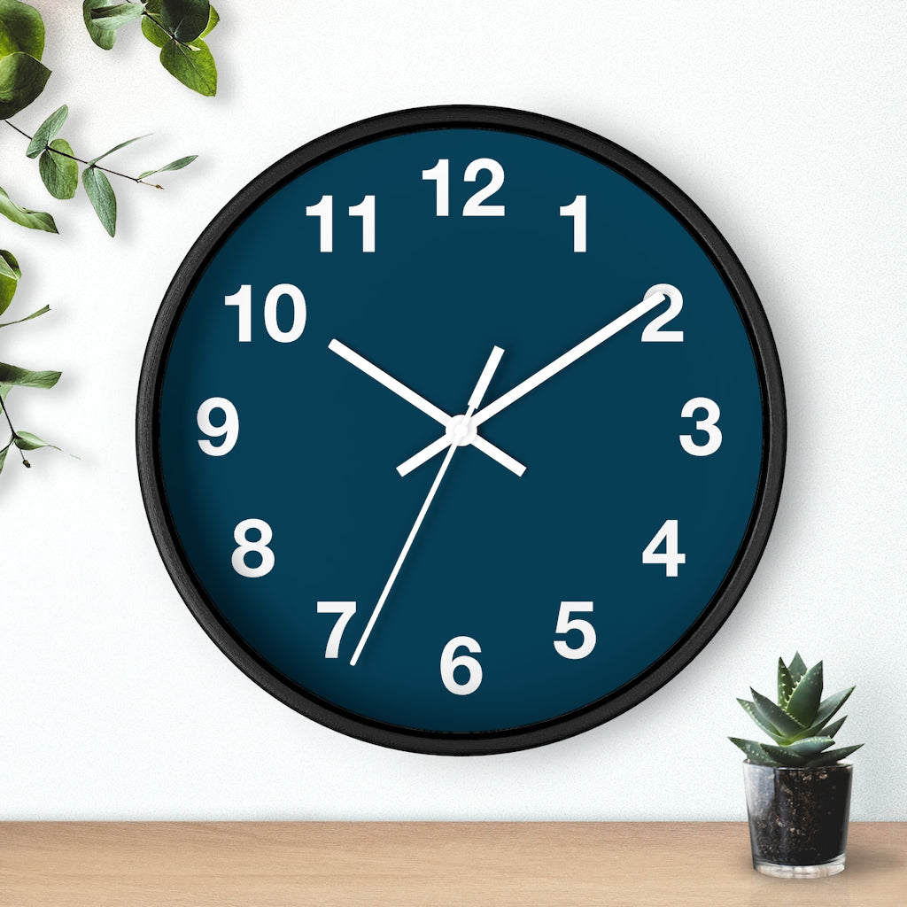 Blue Wall clock