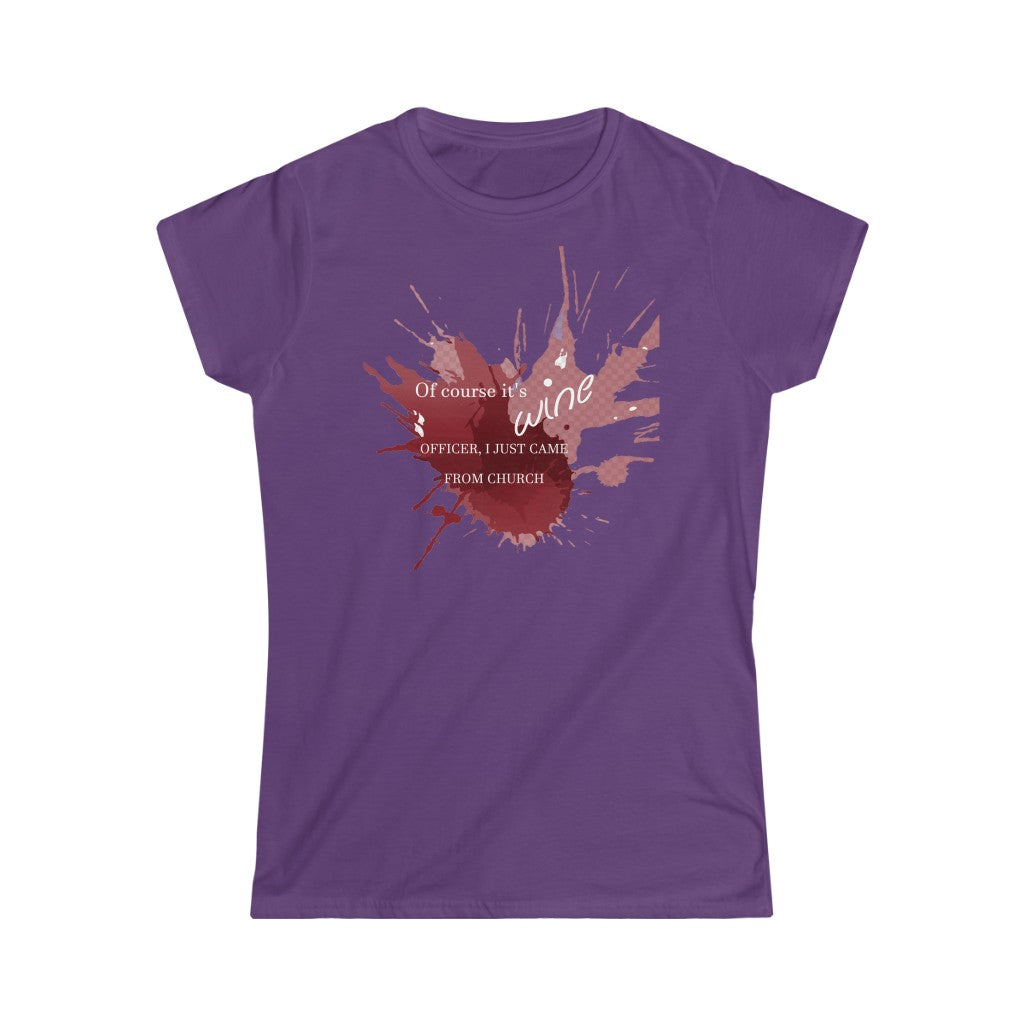 Wine Women's Softstyle Tee