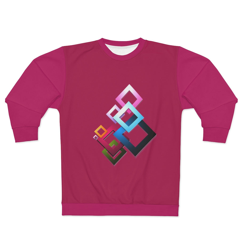 AOP Unisex Sweatshirt fuschia