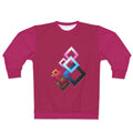 AOP Unisex Sweatshirt fuschia