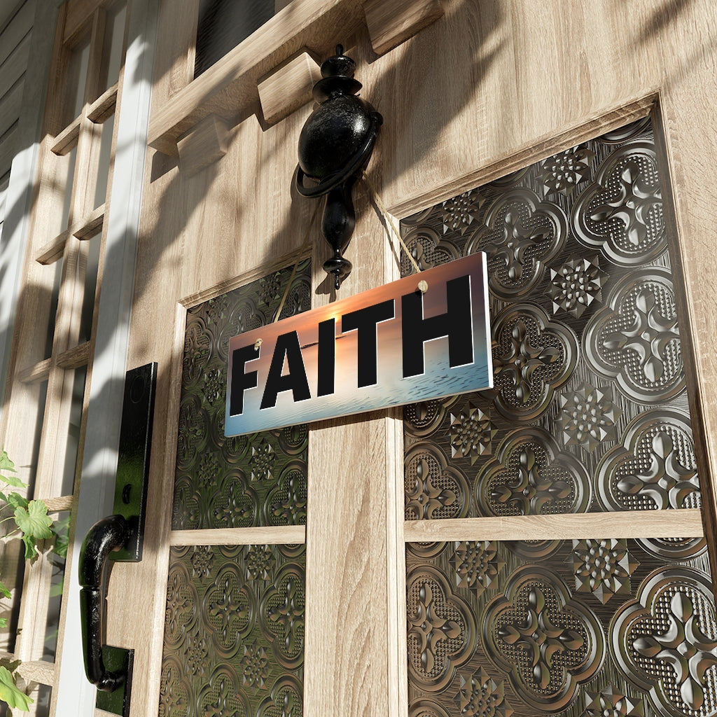 FAITH Ceramic Wall Sign