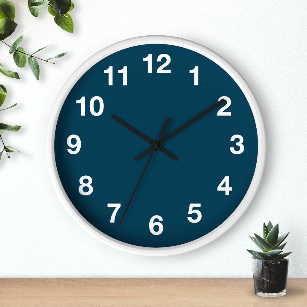 Blue Wall clock