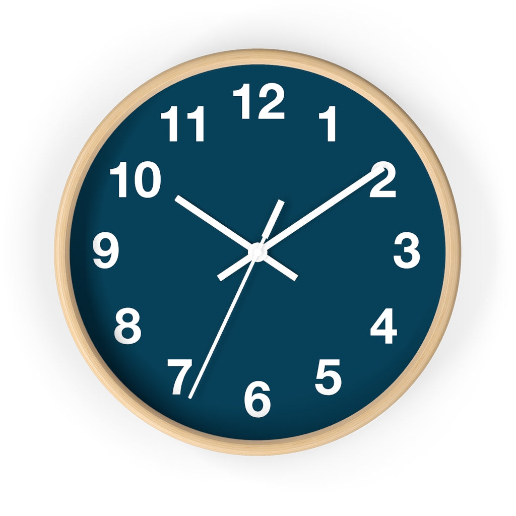 Blue Wall clock