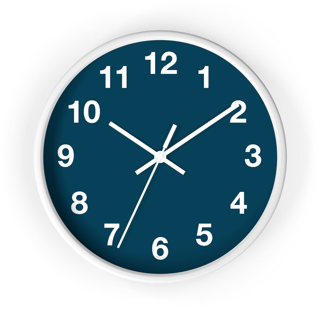 Blue Wall clock
