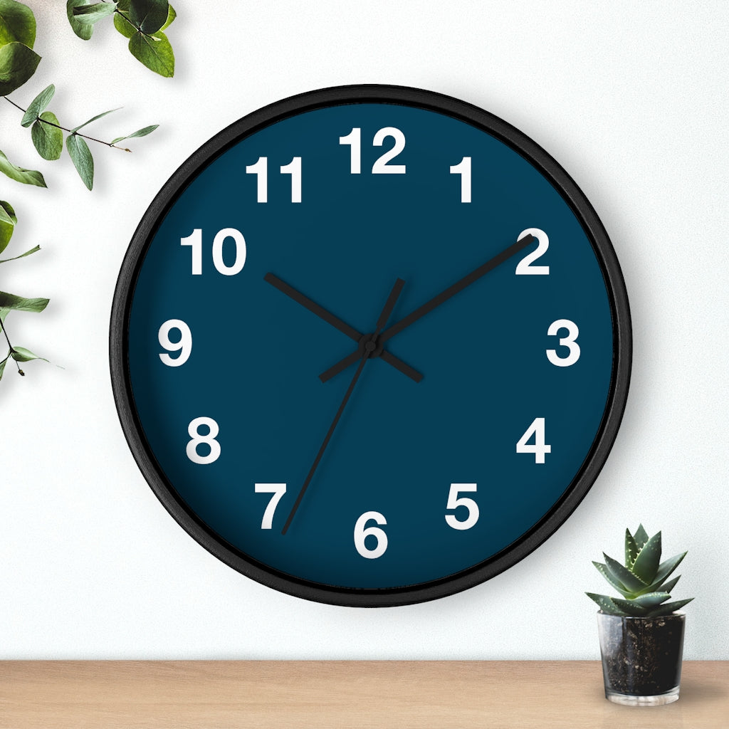 Blue Wall clock