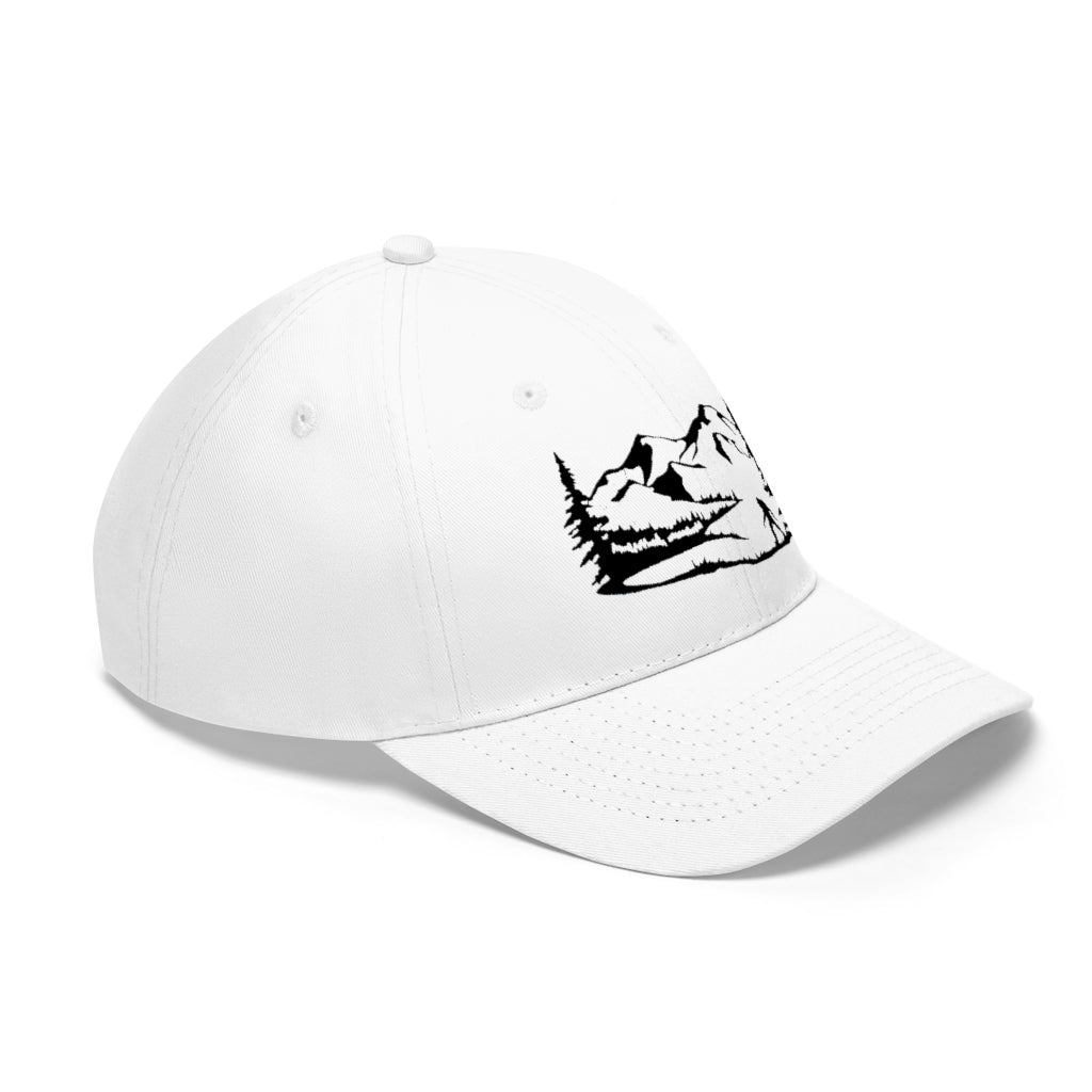 White Unisex Twill Hat