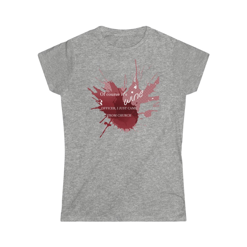 Wine Women's Softstyle Tee