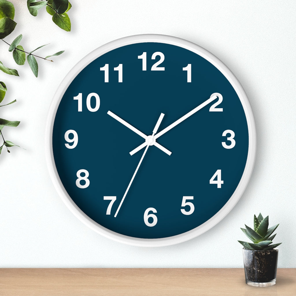 Blue Wall clock
