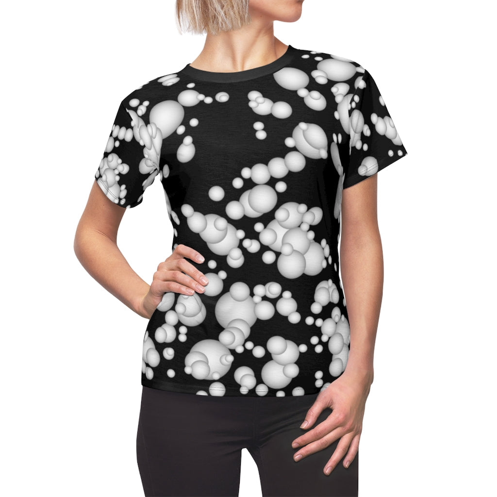 Women's AOP Cut & Sew Tee bubbled